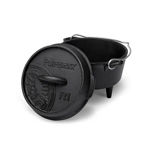 Котелок-жаровня чугунная Petromax Dutch Oven ft1 на ножках 0.9 л (1017-ft1) - фото 2