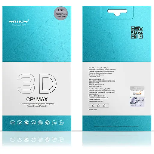 Защитное стекло Nillkin CP+ max 3D full glue для Apple iPhone 11 Pro 5.8/X 5.8/XS 5.8 Черный - фото 8
