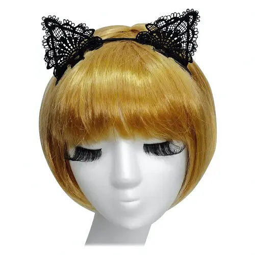 Ушки Кошка ажурная - фото 1