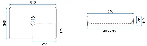 Умивальник Rea Avia накладний білий REA-U0840, Білий - фото 6