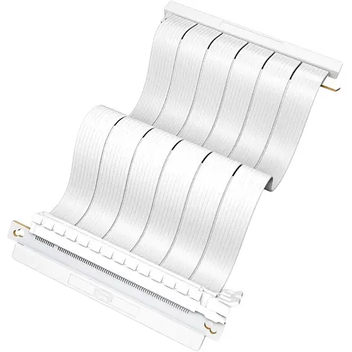 Райзер Pccooler RC185 4.0 PCI Express 4.0 x16 18,5 см белый угол 180° RC185-40WH-GL - фото 1