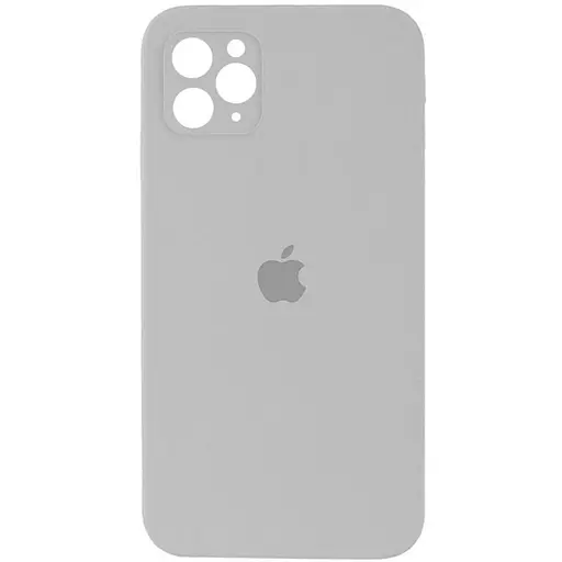 Чехол Epik Silicone Case Square Full Camera Protective AA для Apple iPhone 11 Pro Max 6.5 Серый/Light Grey