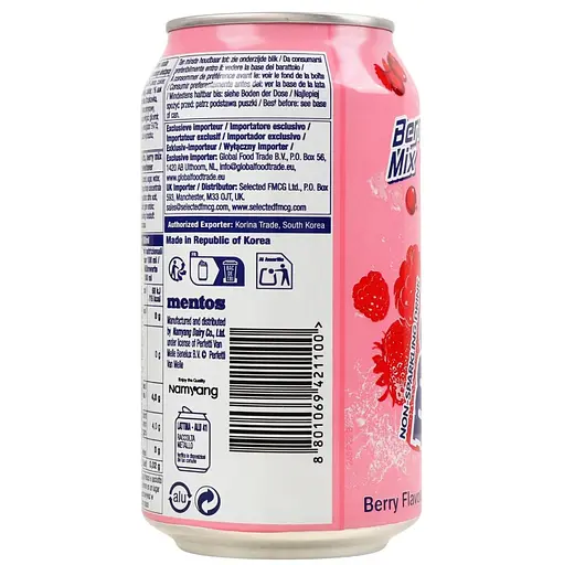 Напій Mentos Berry Mix безалкогольний газований 0.34 л - фото 2