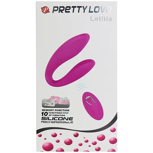 Вібратор Pretty Love Letitia Stimulator 10.3 см фіолетовий - фото 10