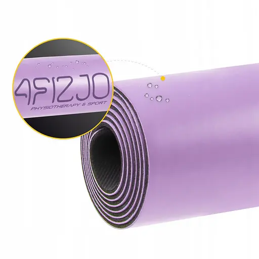 Коврик (мат) спортивный 4FIZJO PU 183 x 68 x 0.4 см для йоги и фитнеса 4FJ0589 Violet (P-5907739319548) - фото 14