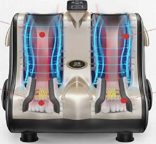Массажер для ног и ступней Benbo AM-520A роликово-компрессионный массаж с миостимуляцией + подогрев - фото 4