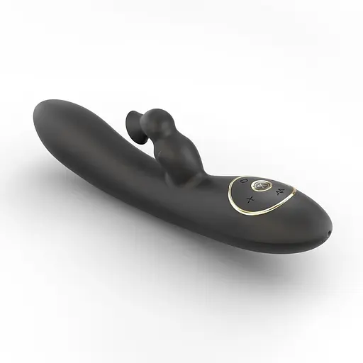 Вакуумний вібратор-кролик Dorcel Divine Rabbit 20.5 см чорний - фото 5