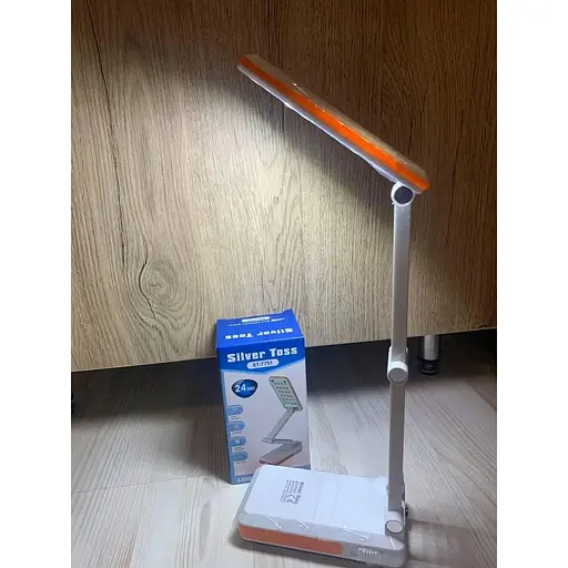 Настольная LED лампа светильник Silver Toss портативная лампа на аккумуляторе синяя - фото 5