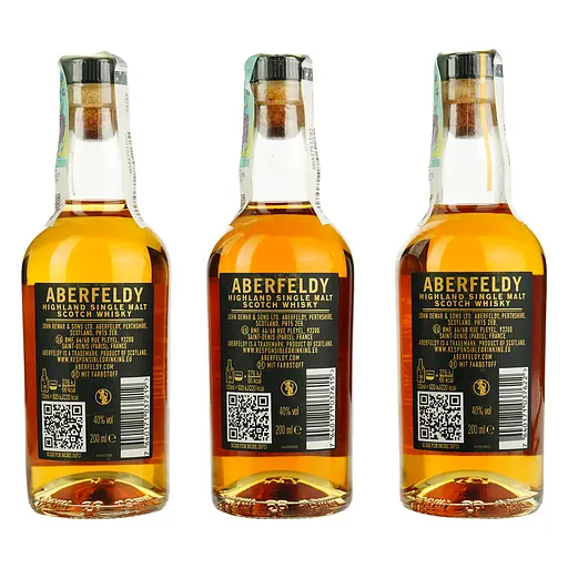 Набір віскі Aberfeldy The Golden Dram Tasting Collection 40% 0.6 л (0.2 х 3 шт.) в подарунковій упаковці - фото 3