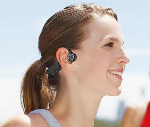 Беспроводные костные наушники Paramita DG06 спортивные с влагозащитой 8 Гб синий - фото 12