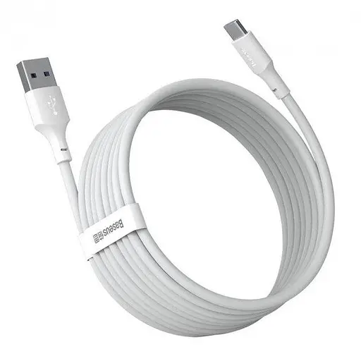 Кабель Baseus Simple Wisdom Data Cable Kit USB to Type-C 5A 2PCS / Set 1.5 м Белый - фото 2