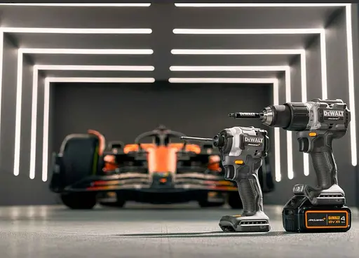 Шуруповерт набор из двух аккумуляторных инструментов DeWalt McLaren F1 Team Limited Edition DCK200MM2T - фото 11