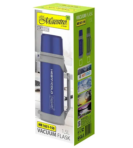 Термос із нержавіючої сталі Maestro MR-1631-100 1 л Маестро - фото 3