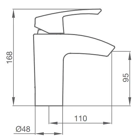 Смеситель для умывальника GRB Premier 50520500 Хром - фото 2