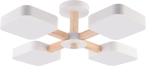 Люстра VALESO XI3354-4 белый+дерево - фото 4