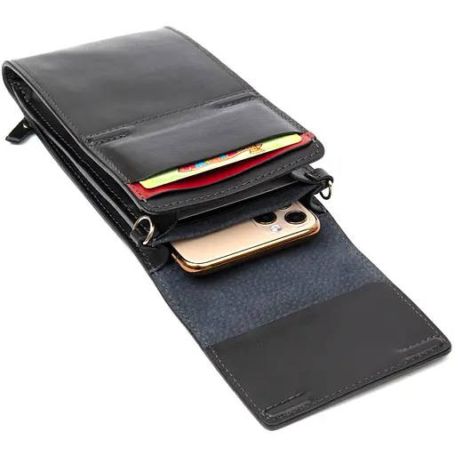 Мужской кожаный кошелек Grande Pelle 20х10х2 см sum0015579 - фото 4