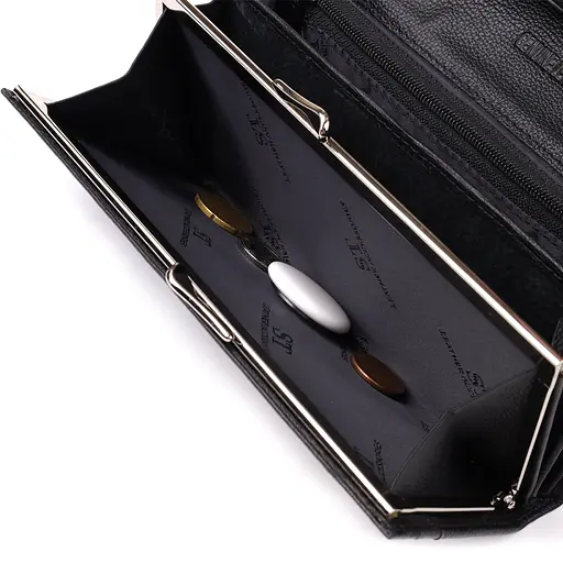 Солідний жіночий гаманець із натуральної шкіри ST Leather 19х9х3 см acs0029653 - фото 9