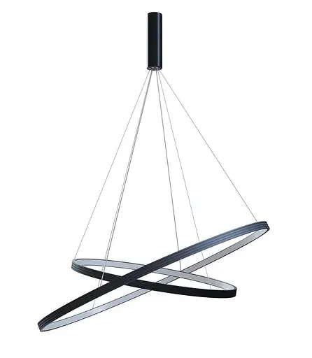 Подвесной светильник Kloodi KD-RG DUO 600 800 84W 3К BK - фото 1