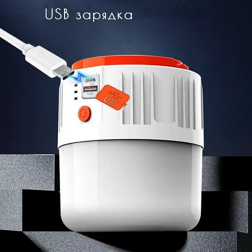 Кемпинговый фонарь (лампа) TM-B42 на солнечных батареях + Power bank - фото 5