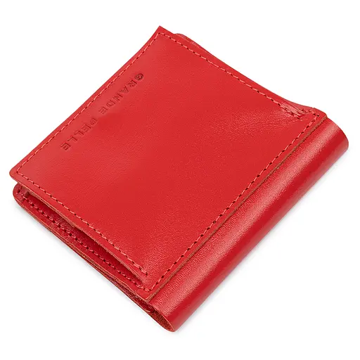 Женское кожаное портмоне Grande Pelle 9.5х10х2 см acs0018783 - фото 2