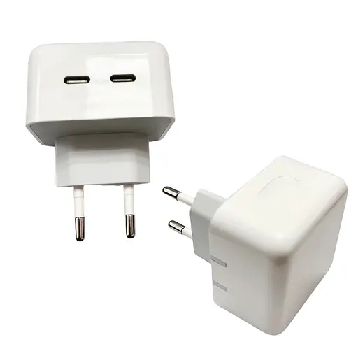 Зарядний пристрій Foxconn Dual USB-C Port Power Adapter 35 W - фото 2