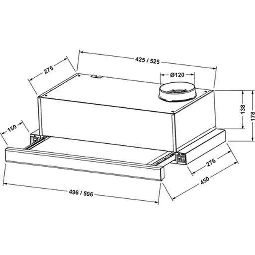 Витяжка кухонна ELEYUS LOTUS 470 60 INOX - фото 6