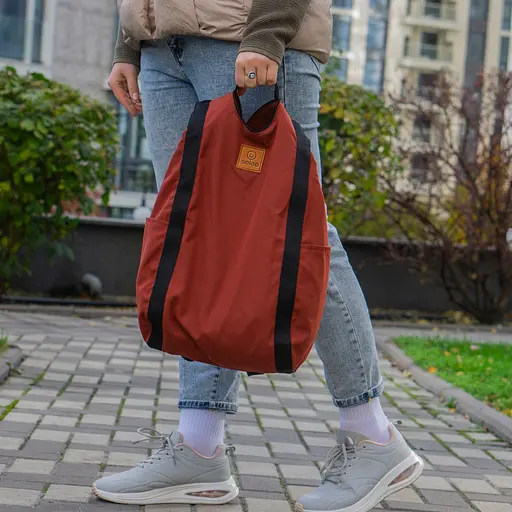 Рюкзак-антивор OOLOO Капля 45х27х14 см, коричневый 2249 - фото 7