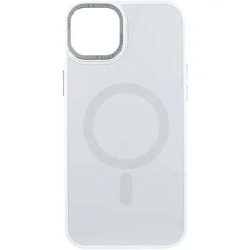 Чохол Epik TPU+Glass Sapphire Midnight Open Camera with MagSafe для Apple iPhone 15 Plus 6.7 Білий/White