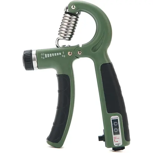 Еспандер кістьовий Cornix 5-60 кг з регульованим навантаженням та лічильником XR-0261 Navy Green/Black - фото 1