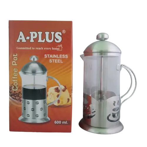 Заварник френч пресс для чая кофе А - Плюс 1027 600мл френч чайник заварник стеклянный с прессом - фото 4