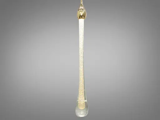 Сучасна світлодіодна люстра потужністю 3W, колір-золото - фото 2