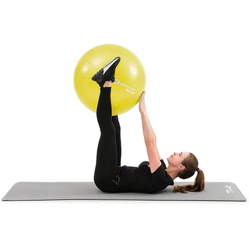 Фитбол Hop-Sport 45см желтый + насос 2020 - фото 5