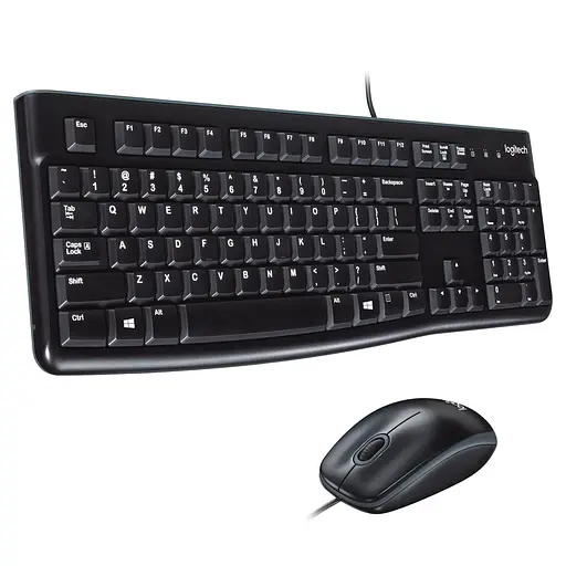 Комплект (Клавіатура та Миша) Logitech MK120 Desktop (920-002563) USB Black - фото 1