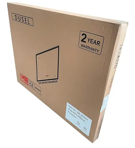 Дзеркало Dusel DE-M3001 70x90 см, Білий - фото 5