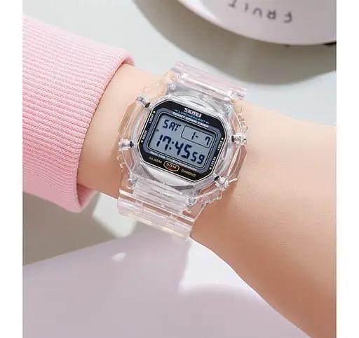 Женские наручные спортивные часы Skmei 1999 (Белый) - фото 7