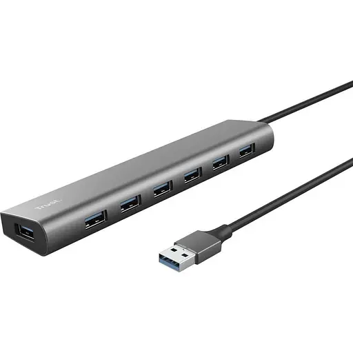 Мультипортовий адаптер Trust Halyx 7-port USB 3.2 Gen1 Hub (24967)