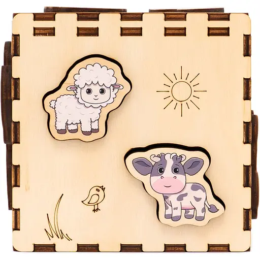 Кубик-сортер GoodPlay Фермерский мир (CUB-4-006) - фото 4