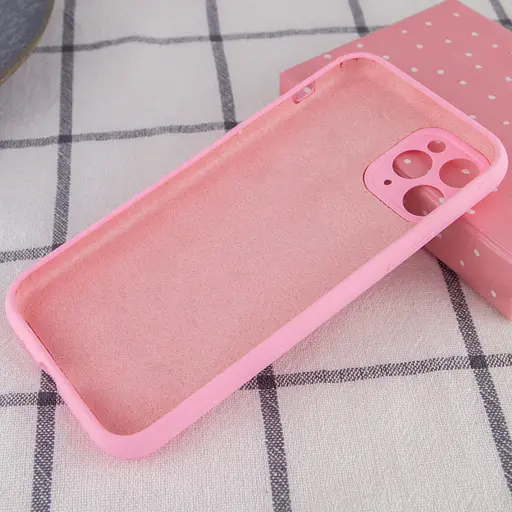 Чохол Epik Silicone Case Full Camera Protective AA NO LOGO для Apple iPhone 12 Pro 6.1 Рожевий/Light pink - фото 2