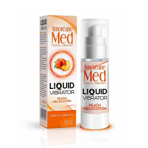 Рідкий вібратор Amoreane Med Liquid Vibrator персик 30 мл