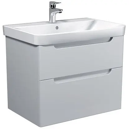 Тумба Мойдодир Malaga 70-A Білий з умивальником Vivace 70 Білий - фото 1