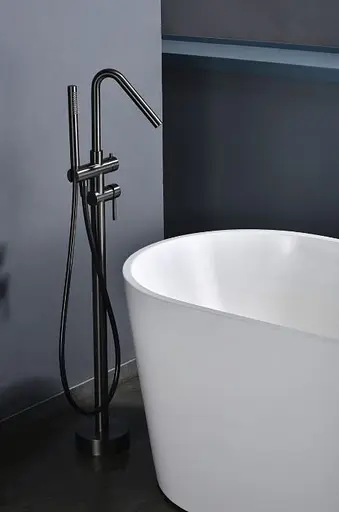 Підлоговий змішувач для ванни Imex Corcega PVD графіт BBECO1/BGM Графіт - фото 3