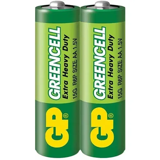 Батарейка GP R06 AA 2 штуки BLISTER (солевая) 4891199006425 - фото 1