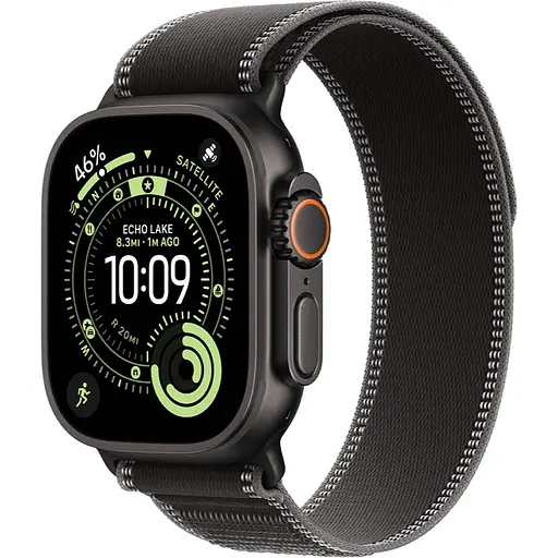 Смарт-часы Apple Watch Ultra 3, 49 мм Black Titanium Case with Black/Charcoal Trail Loop M/L MF1H4 (145338)
