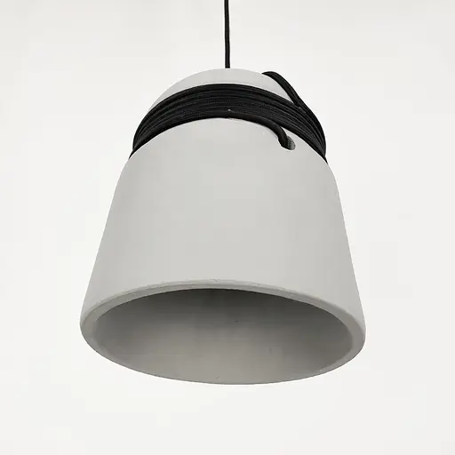 Подвес с бетонным плафоном и черным основанием | Line F | Ст. MJ 186/1 GR+BK - фото 4