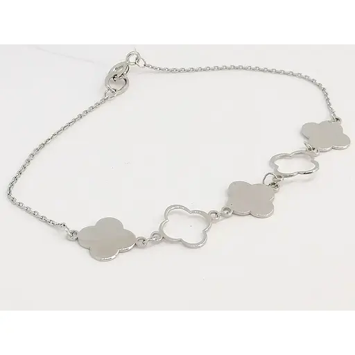 Срібний браслет Qvaliz Конюшина. 905-00891 17 - фото 2