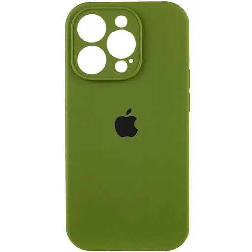 Чохол Epik Silicone Case Full Camera Protective AA для Apple iPhone 13 Pro Max 6.7 Зелений/Dark Olive