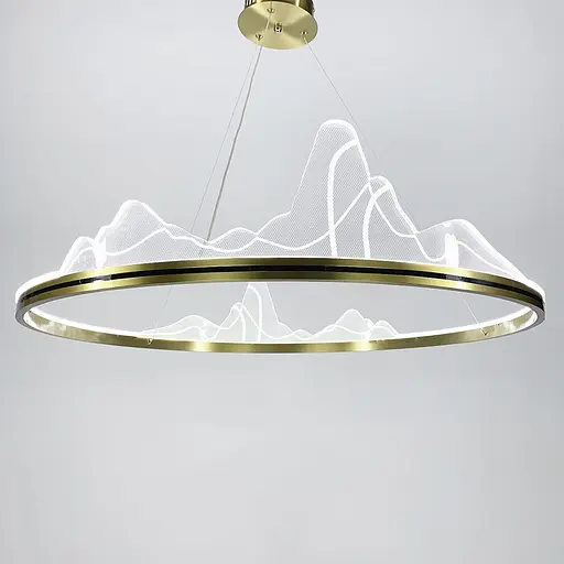 Изысканная подвесная LED люстра с имитацией высокогорья Ø 100 см Ст. SGA 16-1000 AB | Line F - фото 2