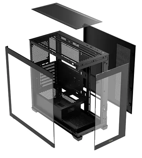 Корпус OCYPUS GAMMA C72 BK ARGB (GAMMA-C72-BKD400XX-GL) Без БП - фото 4