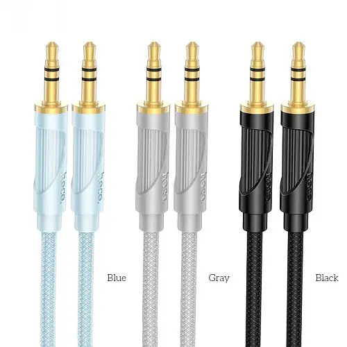 Аудіокабель Hoco UPA30 Friend 1 м сірий - фото 5