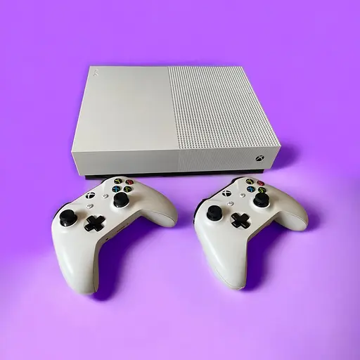 Игровая приставка для телевизора Microsoft Xbox One S 1 TB версия без дисковода + 2 джойстика гарантия